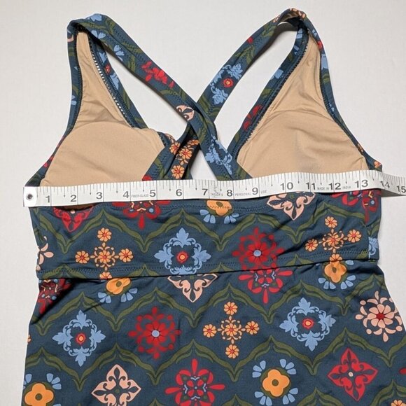 A Pea in the Pod Tankini Maternity Swimwear Womens Small Boho Floral Two Piece - Picture 14 of 15